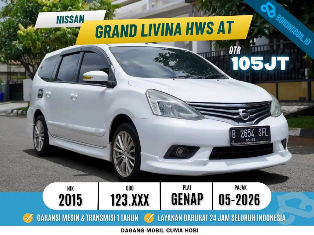 TERMURAH! NISSAN GRAND LIVINA HWS AT 2015 PUTIH
