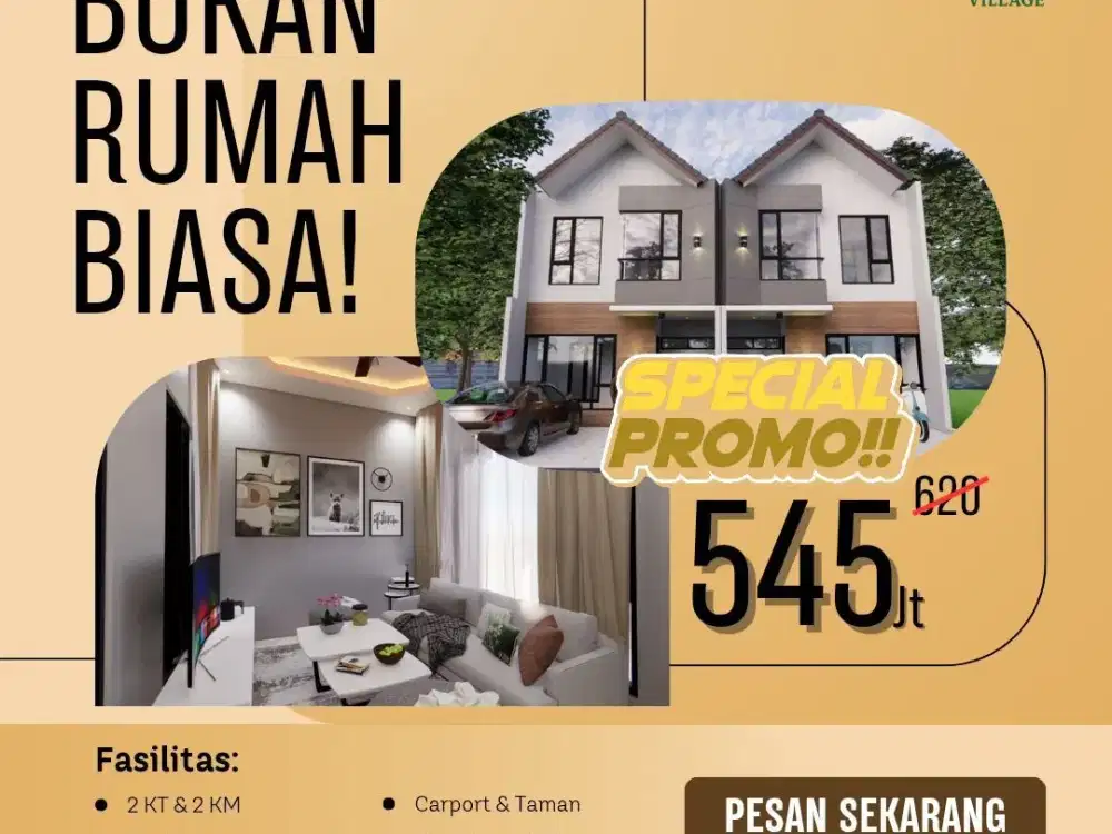 Rumah 2 Lantai di Jual Gratis Semua Biaya Legalitas Dekat Alu Alun Cimahi