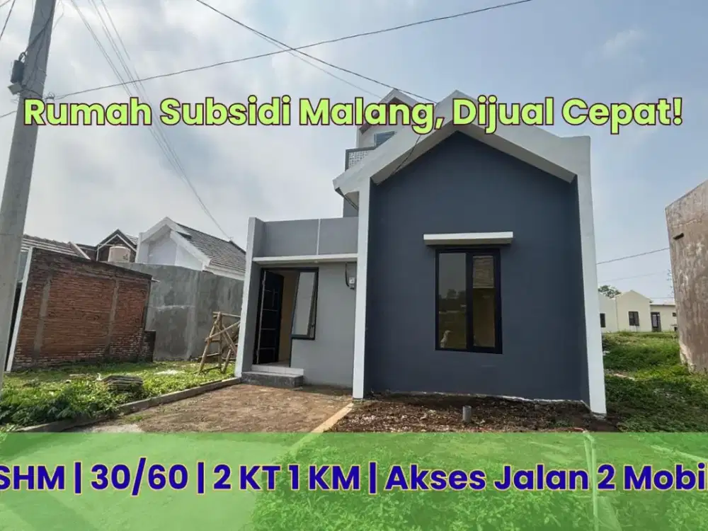 Ready Rumah Subsidi Malang - 5 Menit Tol Sawojajar