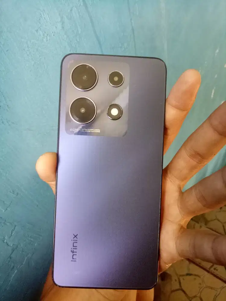 DIJUAL HP INFINIX JOY BIRU BEKAS 256 GB LAYAR DEPAN RETAK