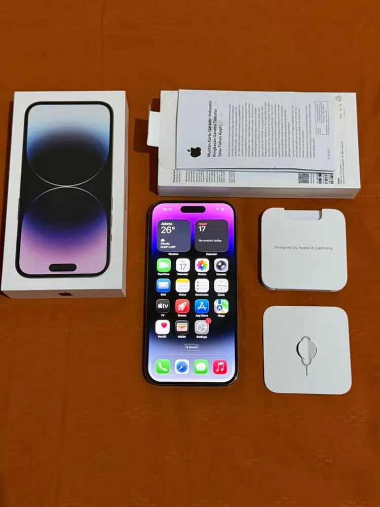 IPHONE 14 PRO 128GB DEEP PURPLE SECOND IBOX INDONESIA