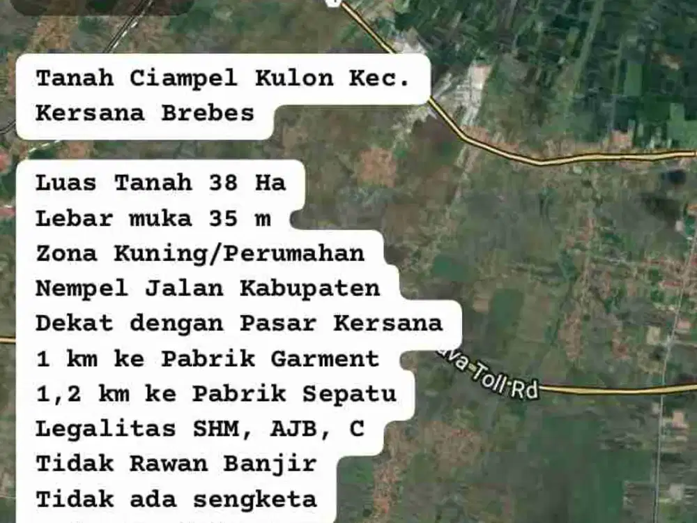 Tanah ploting kuning cocok untuk perumahan