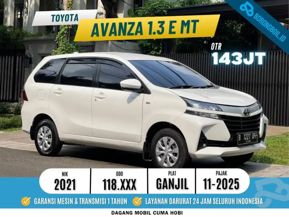 Toyota Avanza E MT 1.3 Putih 2021