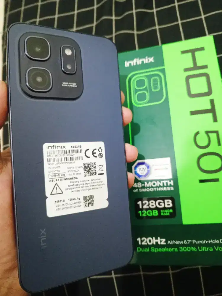 Infinix hot 50i nfc ram12(6+6/128) fullset