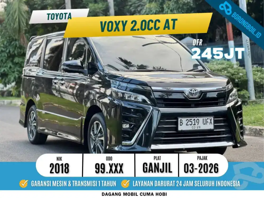 Toyota Voxy 2.0 AT 2018 SERVIS RECORDS TOYOTA