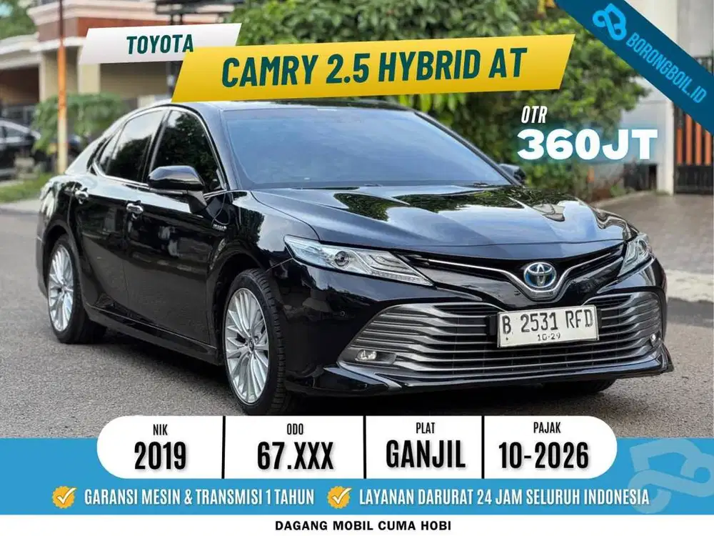 TOYOTA CAMRY 2.5 HYBRID AT 2019 PAJAK PANJANG