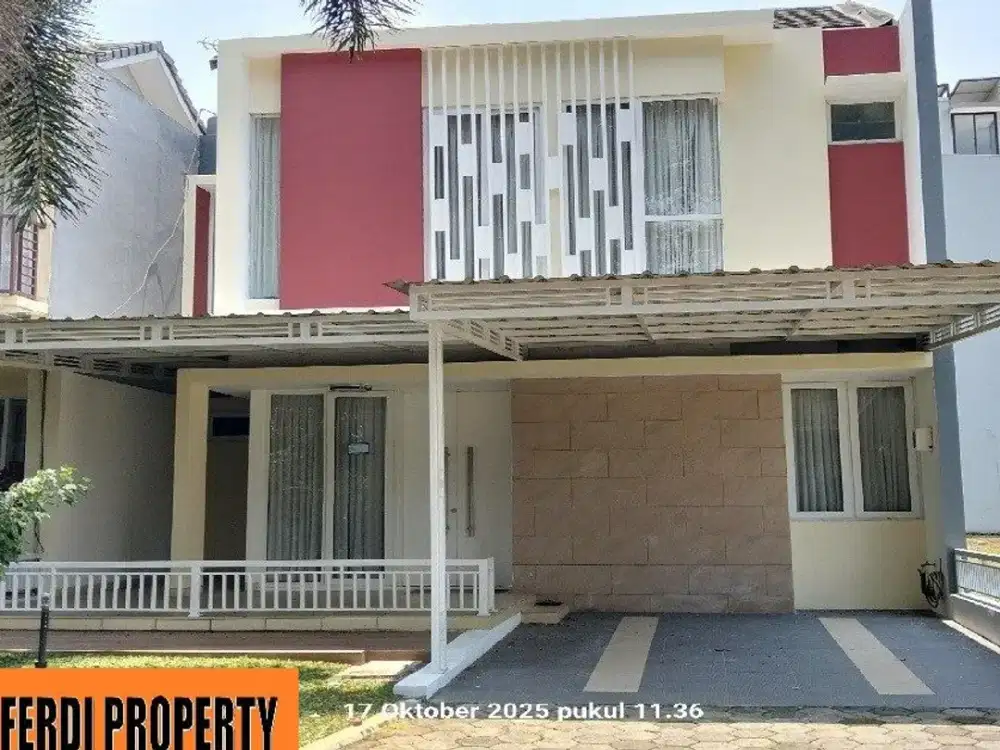 Rumah SHM 2lantai Citra Gran depan Danau Full Furnished