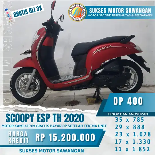 DI JUAL CASH, KREDIT, TUKAR TAMBAH HONDA SCOOPY ESP TH 2020