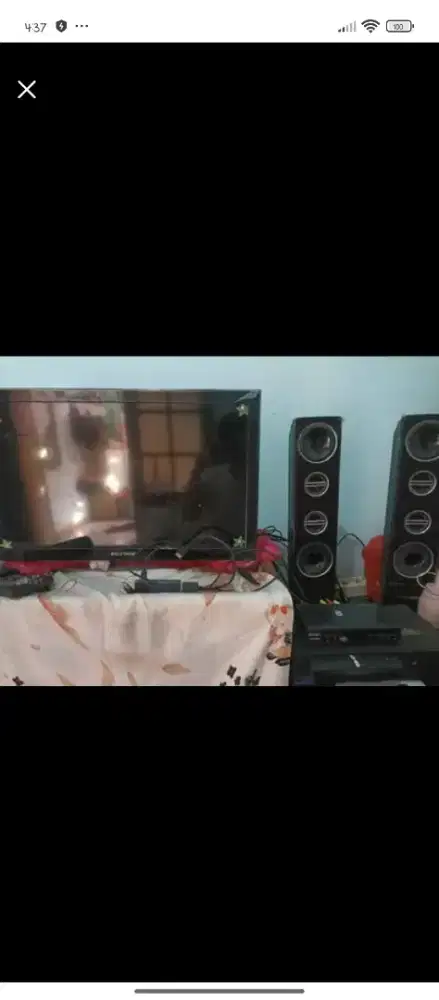 Jual TV polytron 24 inch + stb  + MiTV