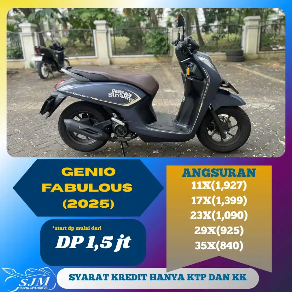 HONDA GENIO FABULOUS 2025 CASH & KREDIT