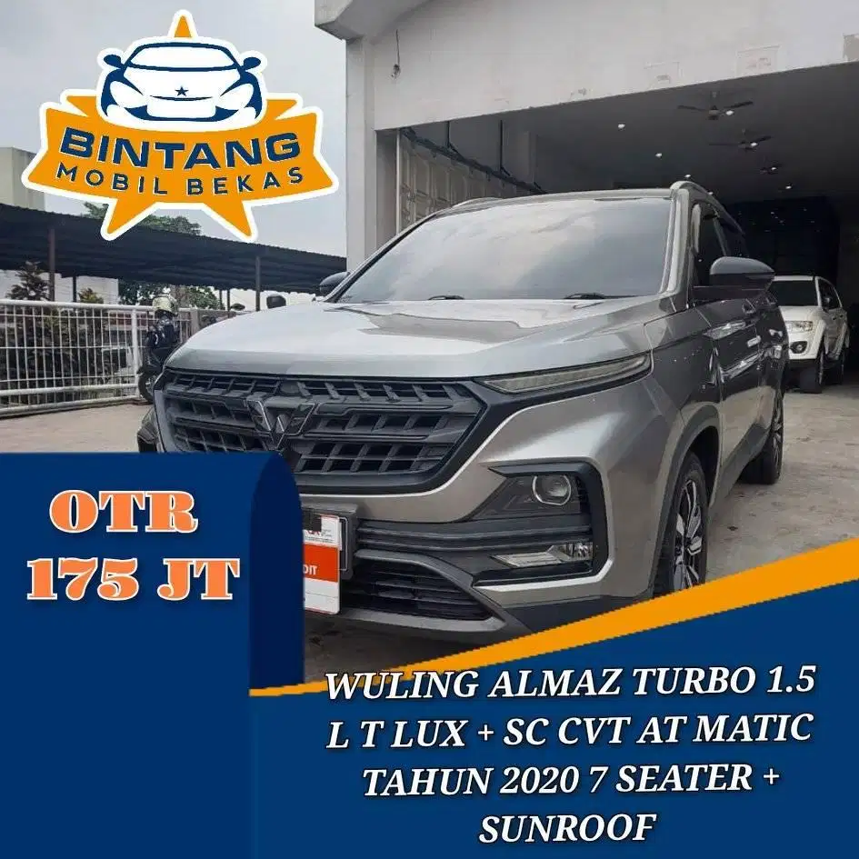 WULING ALMAZ TURBO 1.5 L TLUX + SC CVT AT MATIC 1500 CC TAHUN 2020