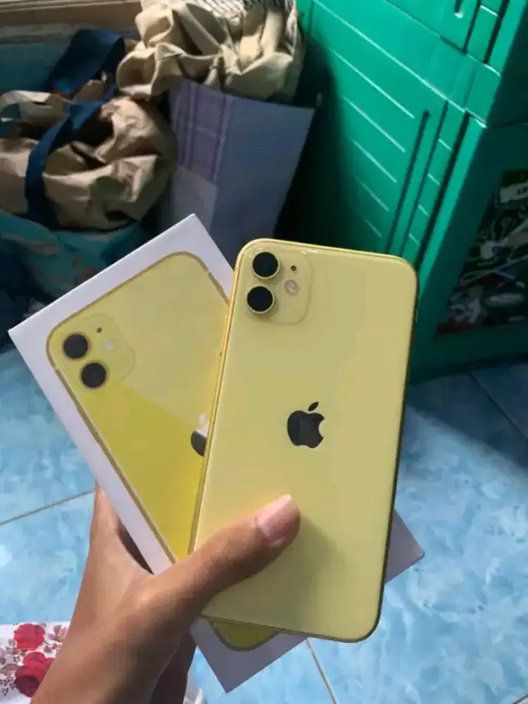 * IPHONE 11 64 GB INTER , All OP ,HB 99% ORI , FULLSET ,I