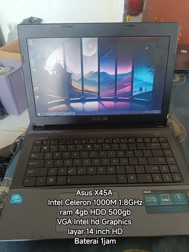 Laptop Asus X45A celeron 1000M
