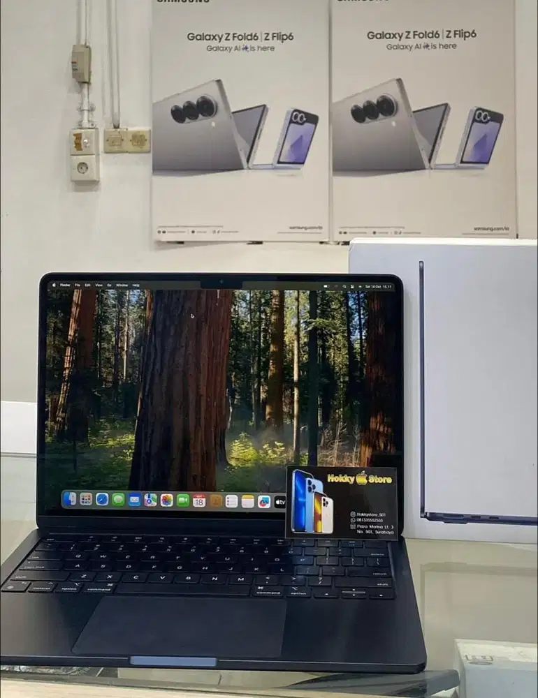Macbook Air M3 13inch ram  24/512gb garansi april 2026 cc 14