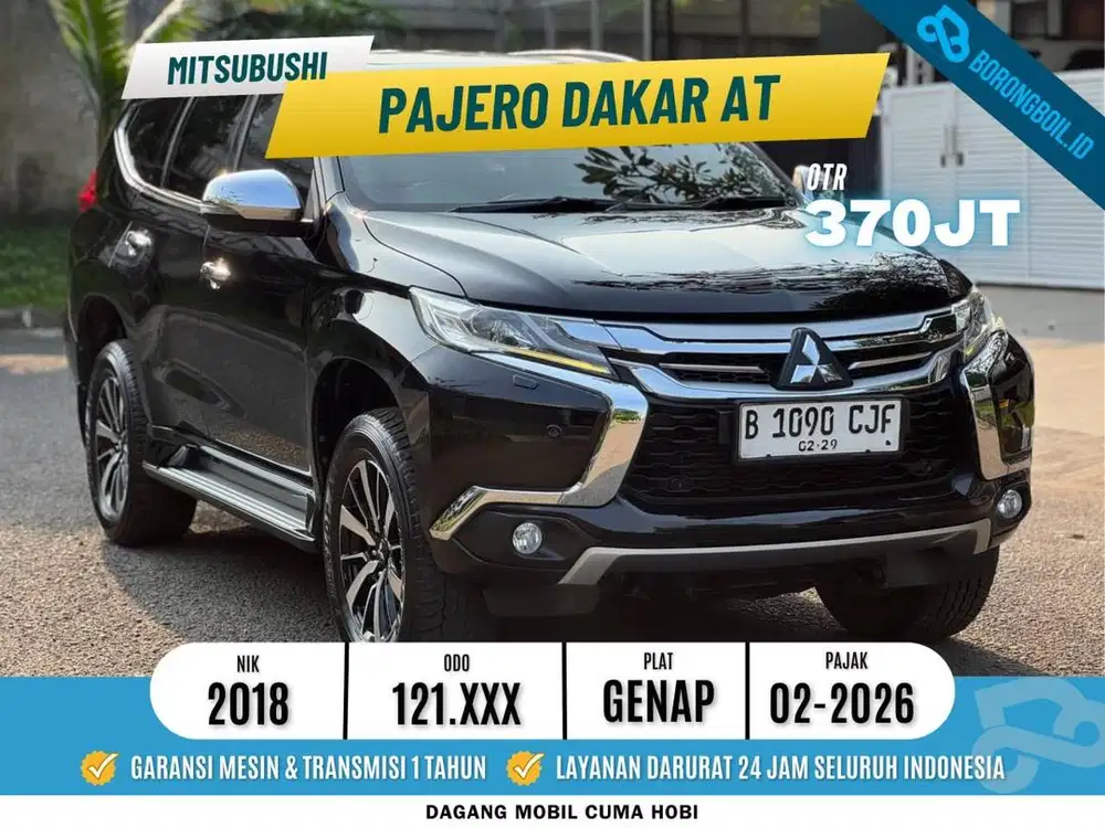 MITSUBISHI PAJERO DAKAR AT MATIC 2018 TANGAN PERTAMA DARI BARU