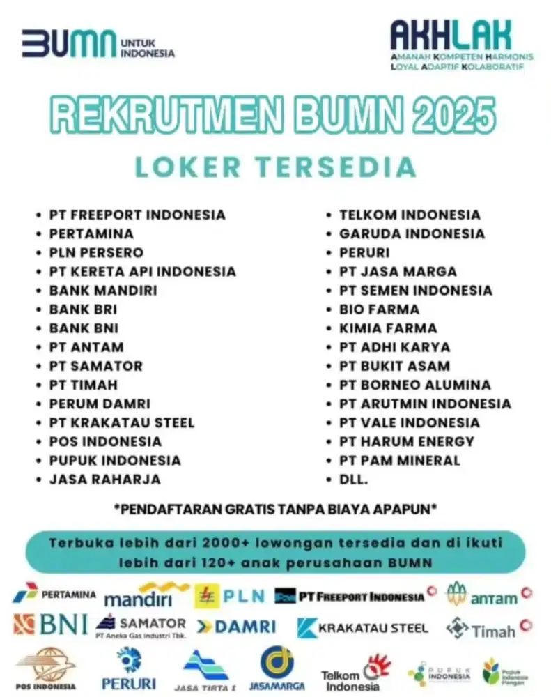Lowongan kerja se Indonesia