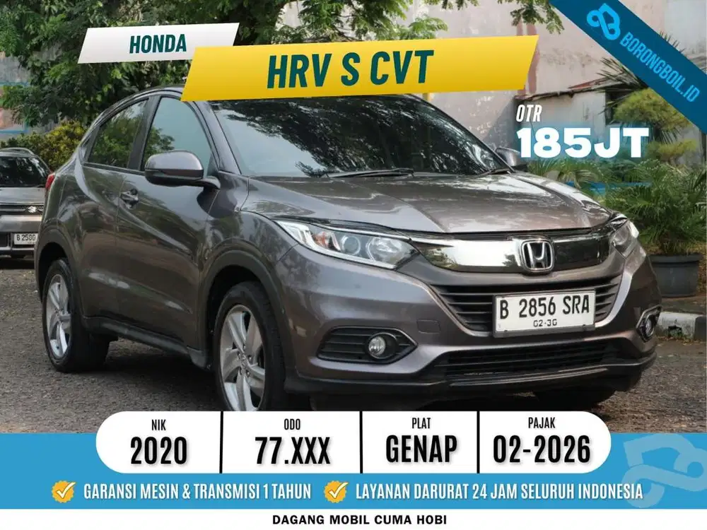 HONDA HRV S CVT MATIC 2020 TANGAN PERTAMA