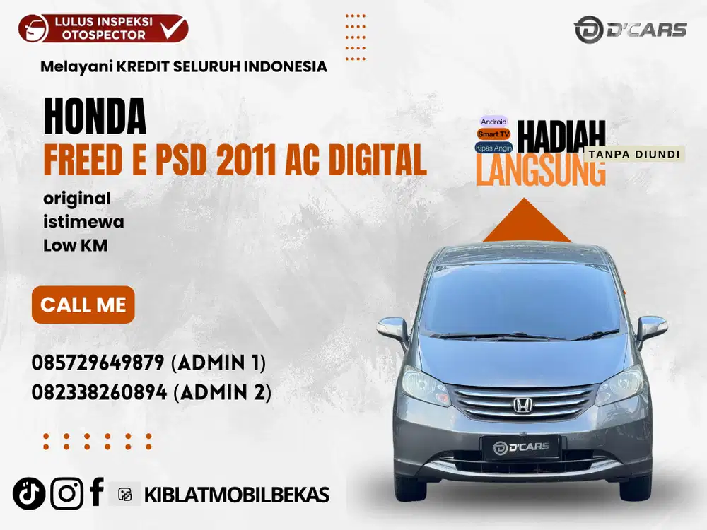 HONDA FREED E PSD AC DIGITAL 2011 MATIC ISTIMEWA LOW KM