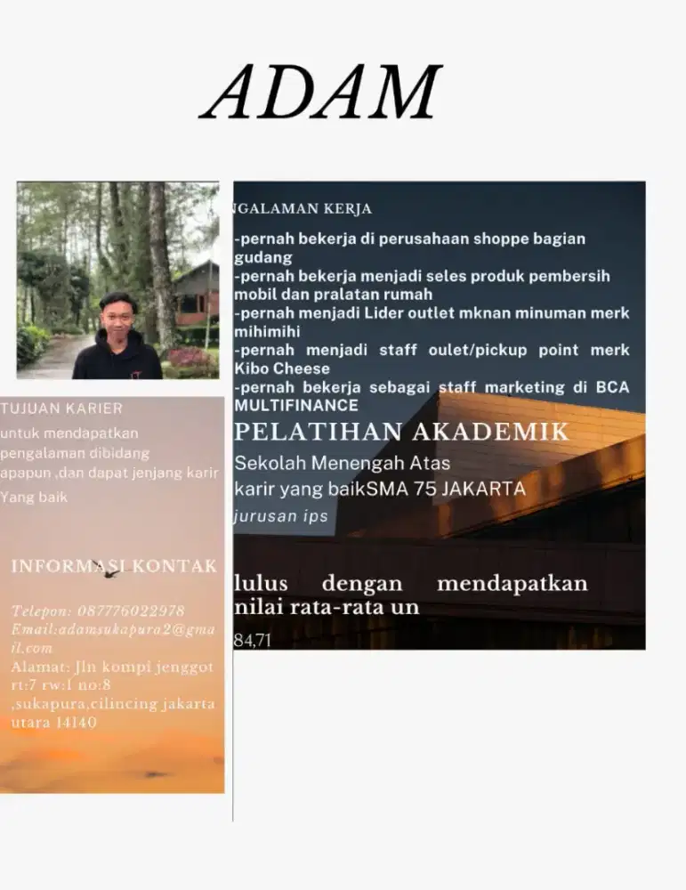 Mencari pekerjaan