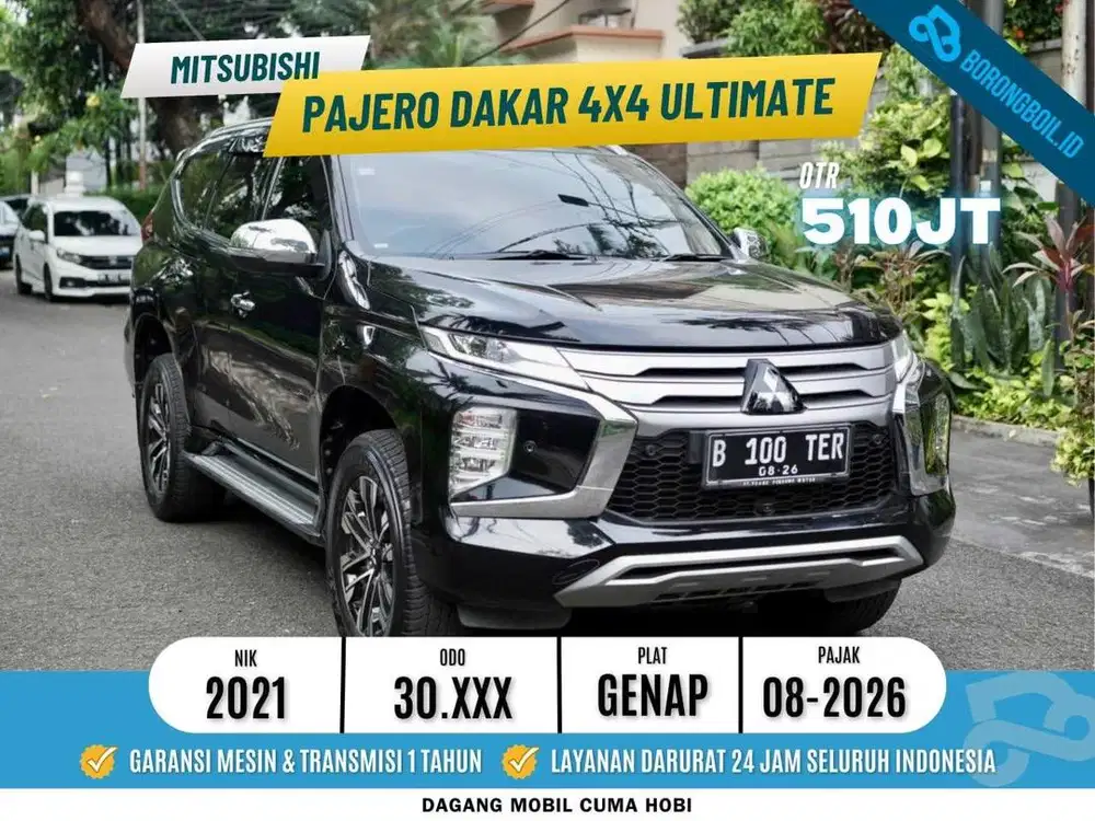 LOW KM MITSUBISHI PAJERO DAKAR 4X4 ULTIMATE AT 2021 SIAP PAKAI