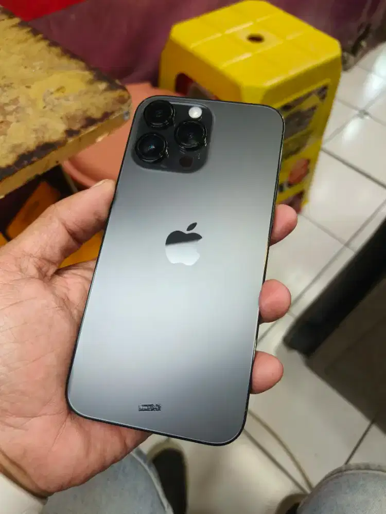 Iphone 14 pro max 128 gb black mulus 99% Hb 89% original garansi ibox