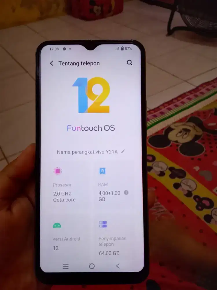 VIVO Y21A RAM 4/64