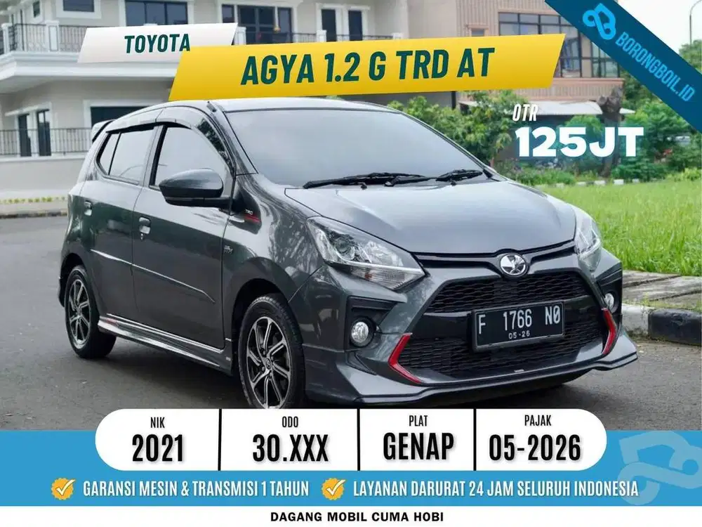 Toyota AGYA G TRD AT 2021 ABU LOW KM ISTIMEWA