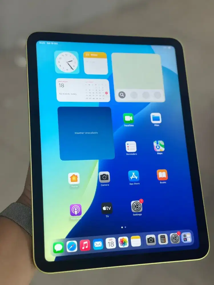 iPad 10 64gb Yellow Resmi iBox Fullset.