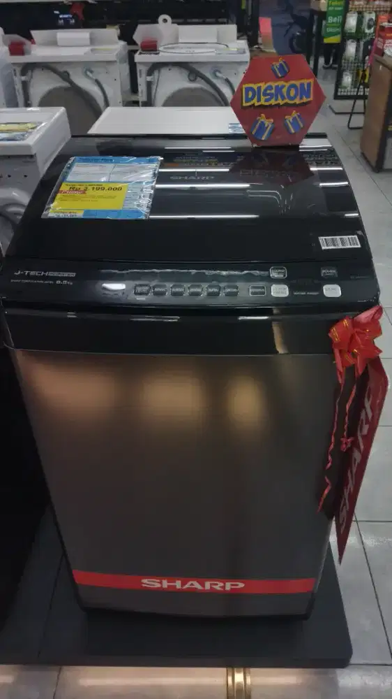 MESIN CUCI SHARP ES-M8500XT-SA 8.5 KG 170 WATT INVERTER