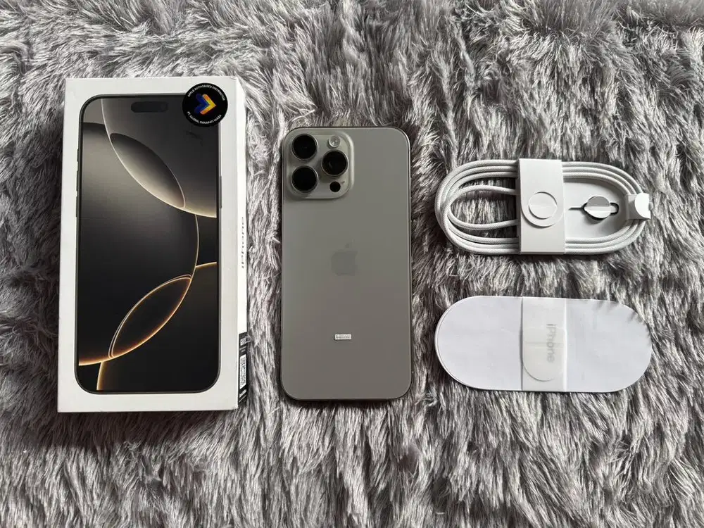Iphone 16 Pro Max 256GB Natural BH 100% Garansi iBox September 2026