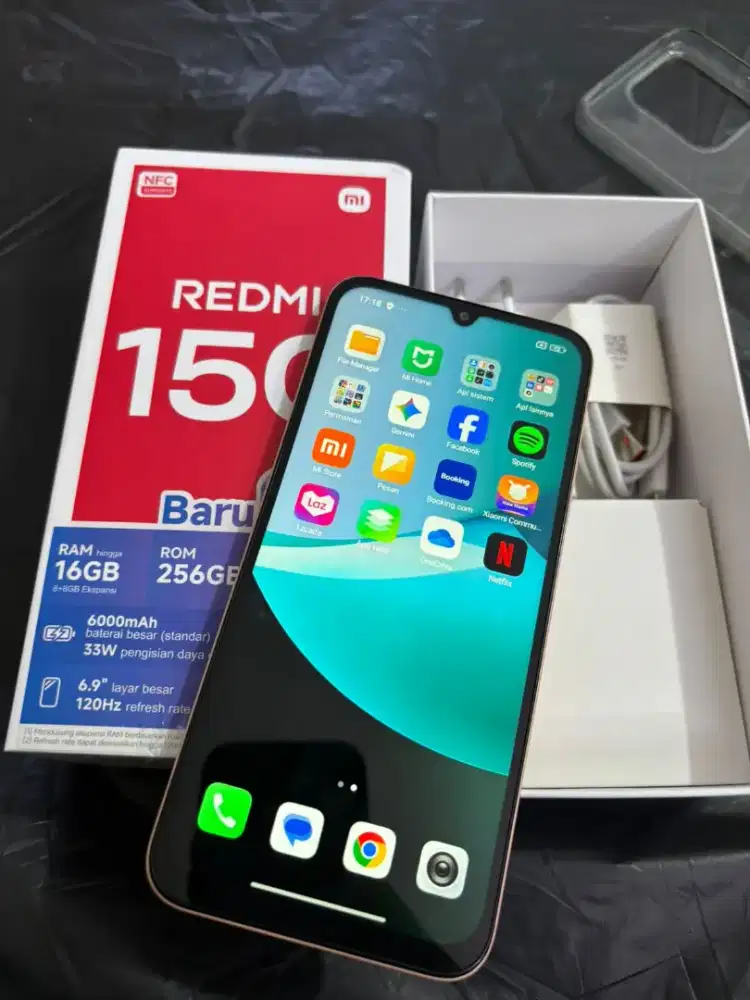 JUAL REDMI 15C 8/256GB KOMPLIT MULUS BARU 1 BULAN PAKE