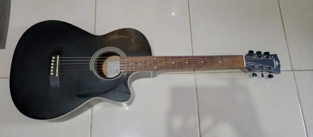 Gitar Akustik Technos Black-Hitam