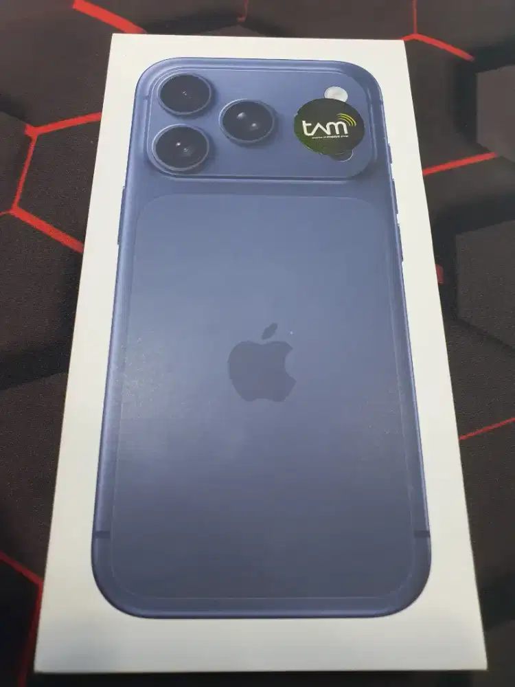 Iphone 17 pro 256gb deep blue garansi ibox 1 tahun new segel ada nota
