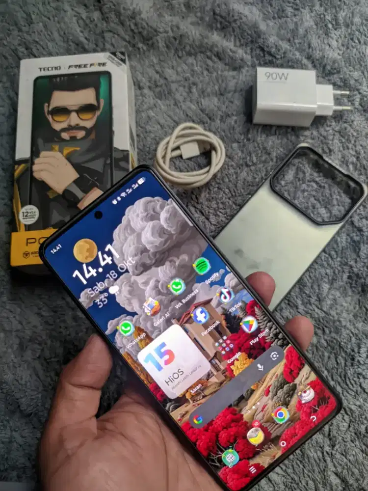 Tecno pova 6pro ram12/256gb mahar
