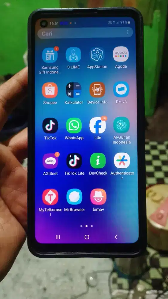 Samsung galaxy A21s 4G 3/32 layar 6.5 inchi siap pakai