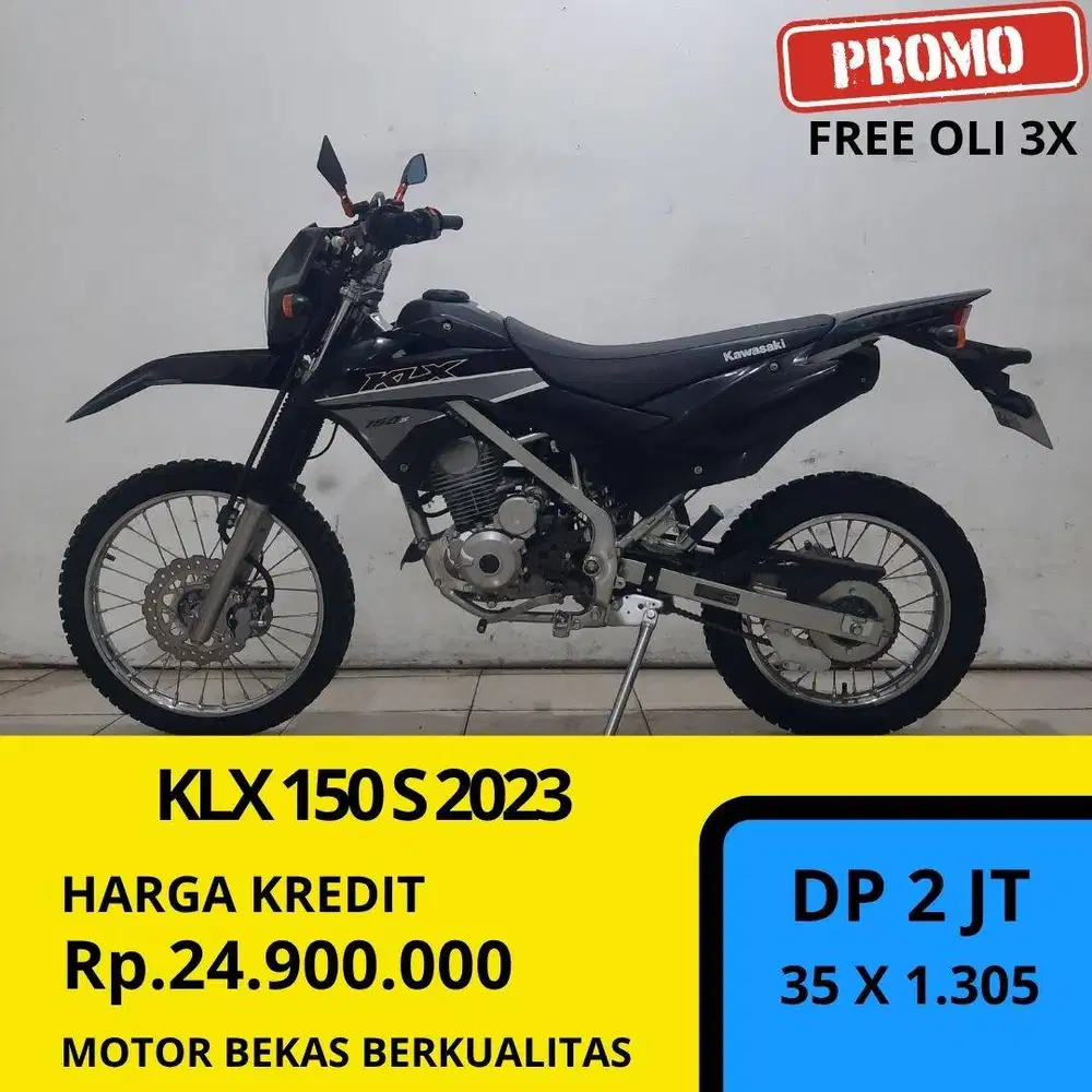 Kawasaki KLX 150 S tahun 2023 Cash dan Kredit Merapat