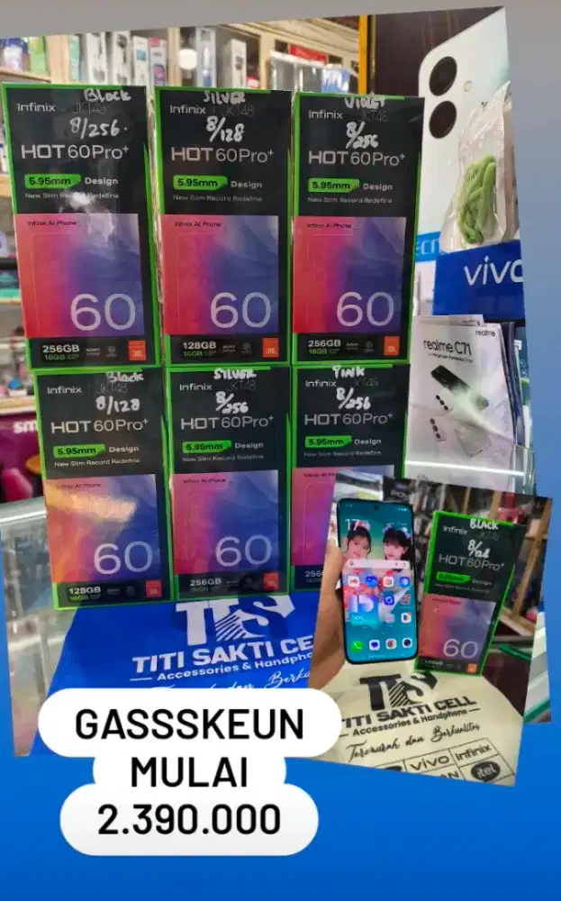 Infinix hot 60 pro plus promo garansi resmi segel pabrik 1 tahun