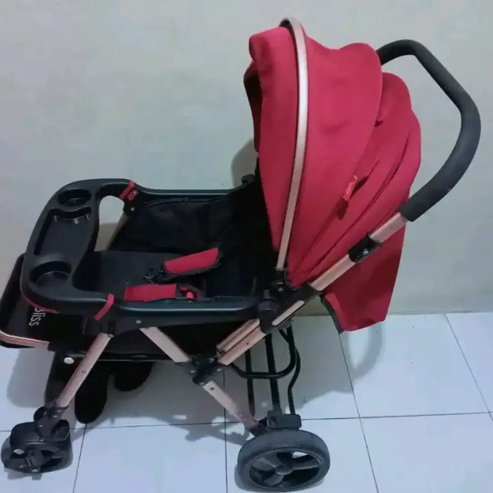 STROLLER BLISS merah marun