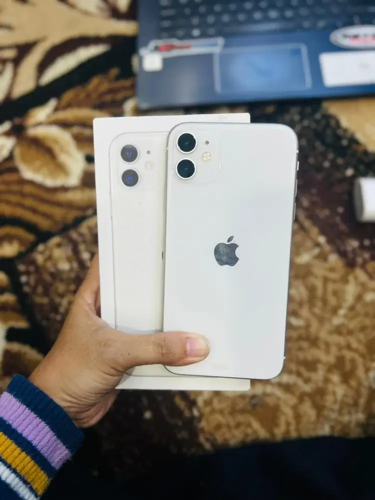 11 128 iBox - full set Ori - warna putih - garansi toko 1bulan