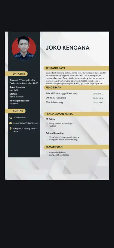 CARI LOWONGAN KERJA APA SAJA & SIAP DIMANA AJA