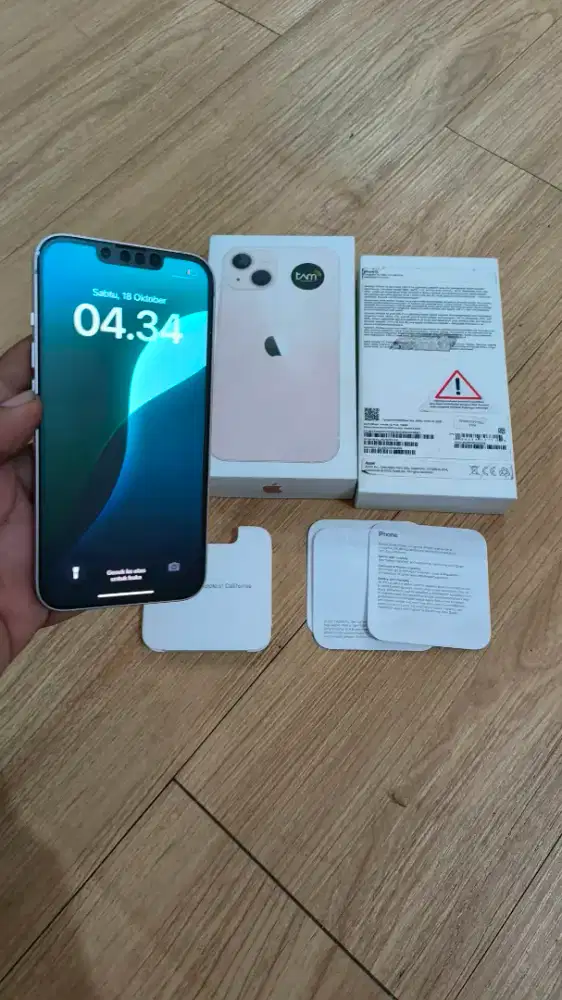 Iphone 13 128gb ibox pink mulus bisa tt hp lain