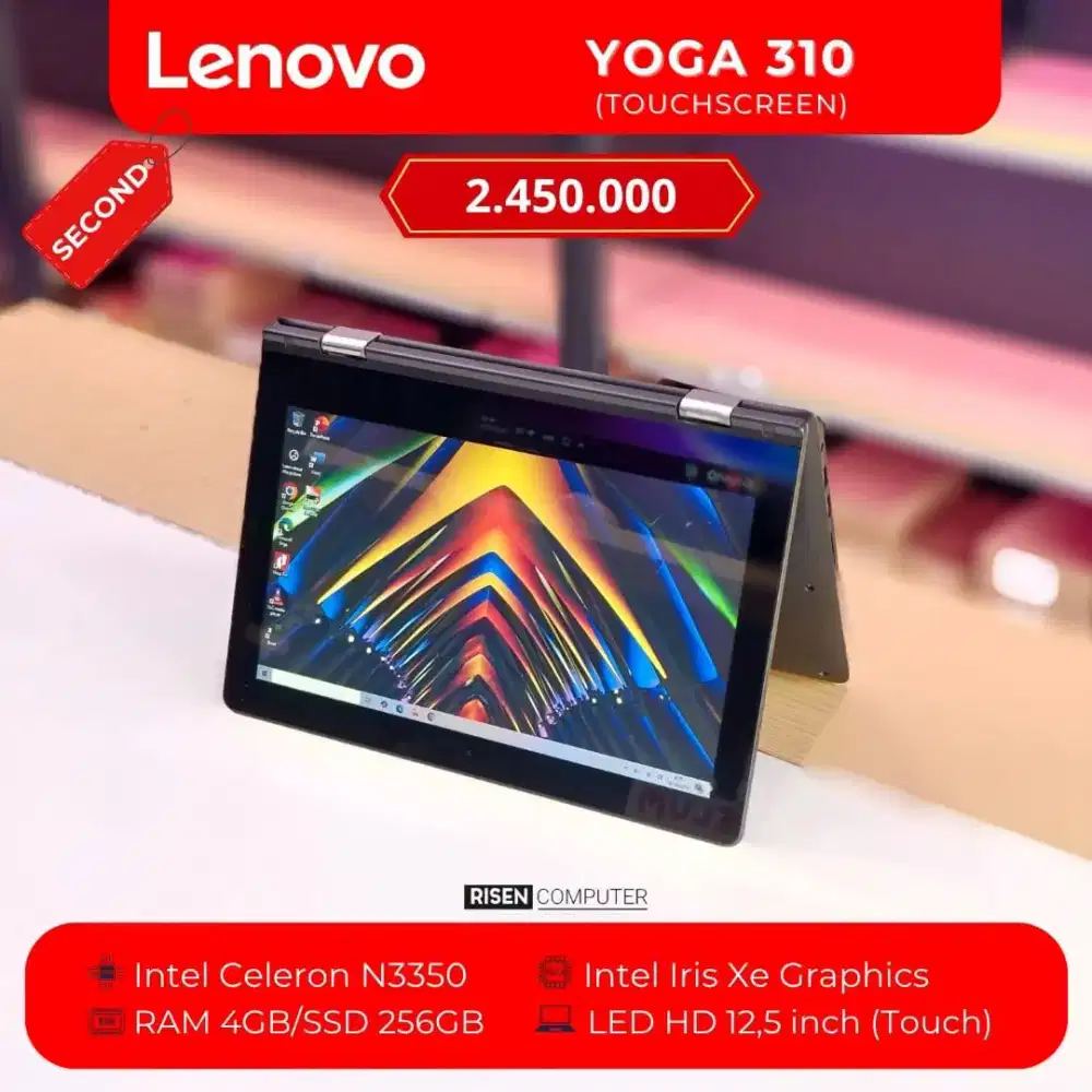 LENOVO YOGA 310 Touchscreen Celeron N3350 HD 12.5inch RAM4GB SSD256GB