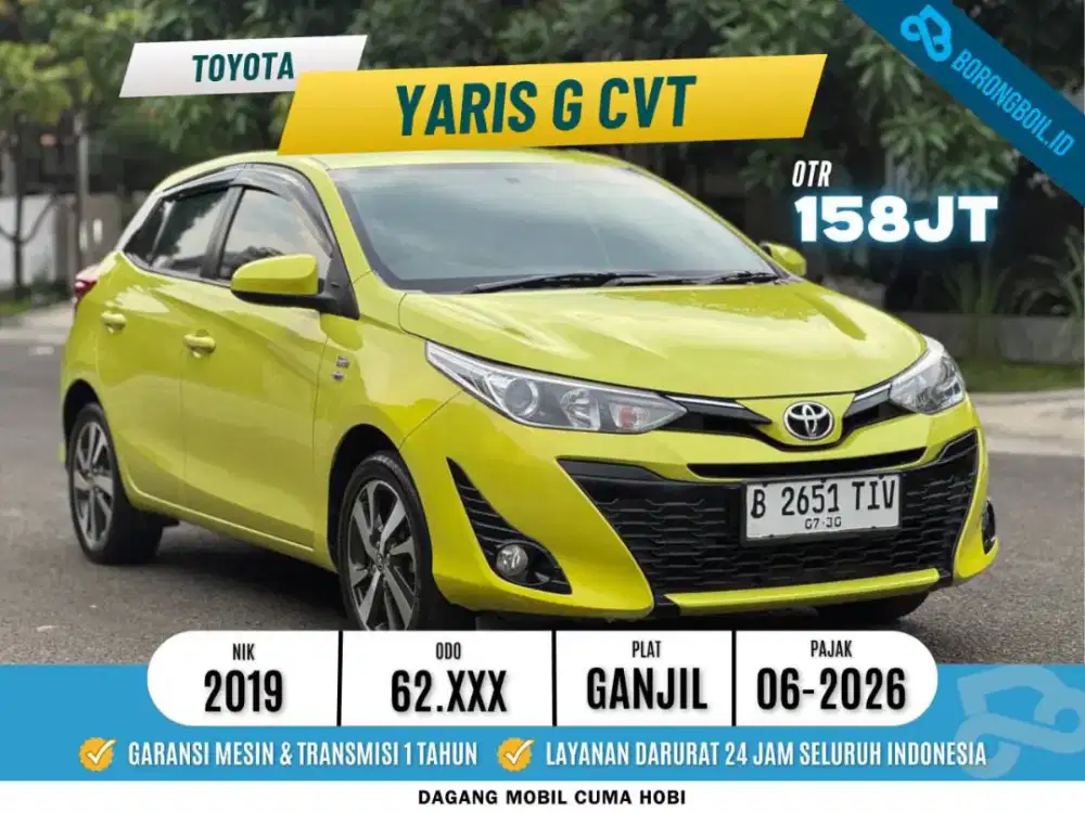 [TERMURAH] Toyota Yaris G 1.5 CVT AT 2019