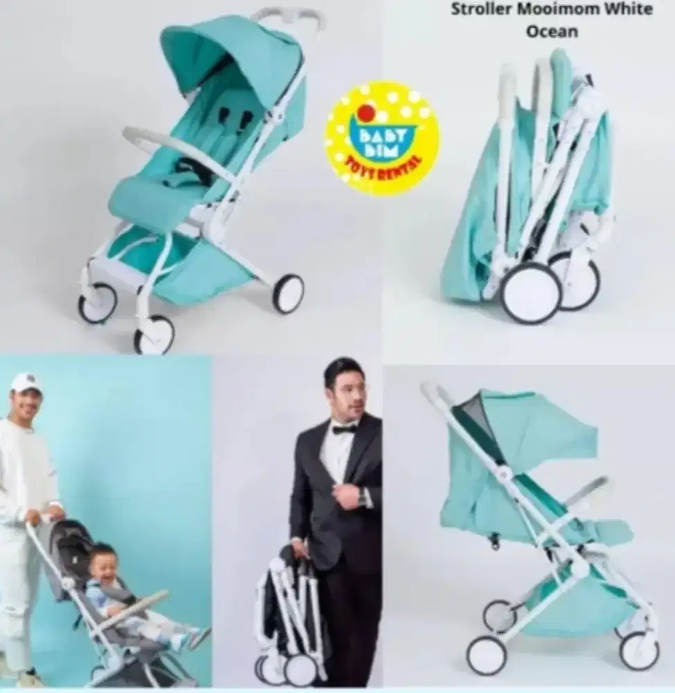 Dijual 1 unit stroller bayi merk Mooimom, kondisi bekas namun 90% baik
