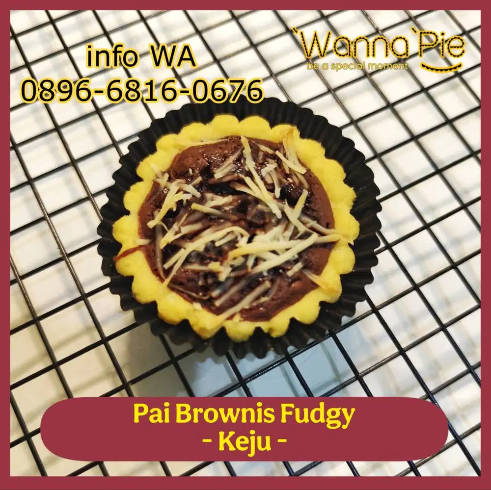 Pai Brownis Fudgy Wanna Pie Start 20 Ribuan aja! Dijamin Homemade