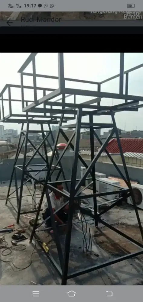 tiang toren atau menara air