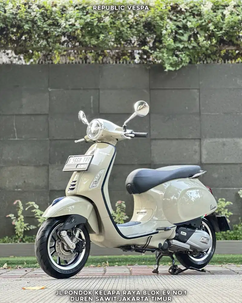 PIAGGIO VESPA PRIMAVERA S150 IGET ABS LED TH 2022 WARNA BEIGE SABBIA P