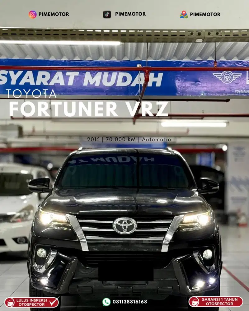 Dp 28jt Toyota Fortuner VRZ AT 2016