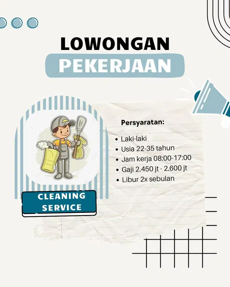 Lowongan cleaning service