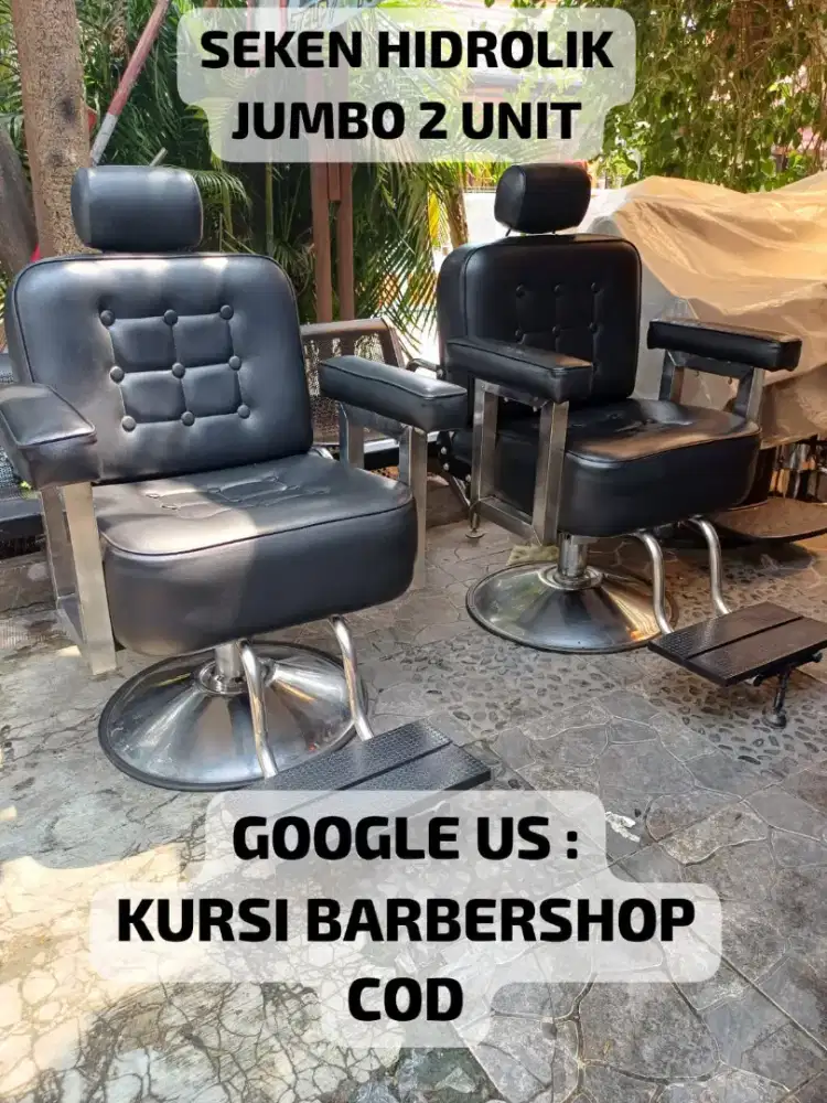 Kursi barbershop pangkas cukur kondisi baik sepasang 5 jt.